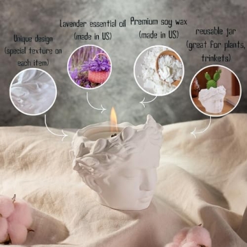 Unique Lavender Scented Candles for Home Decor Gifts