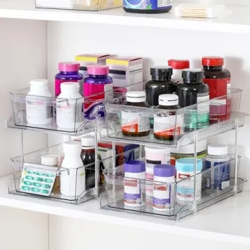 2 Tier Clear Organizer with Dividers - Perfect for Any Space