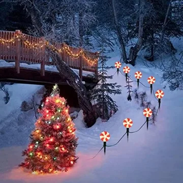 C9 LED Candy Pathway String Lights - Outdoor Festive Decor