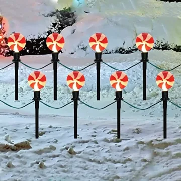 C9 LED Candy Pathway String Lights - Outdoor Festive Decor