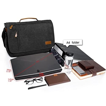 ESTARER 17 Inch Messenger Bag - Water-Resistant Style