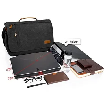 ESTARER 17 Inch Messenger Bag - Water-Resistant Style