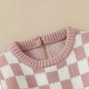 Gueuusu Infant Girls Boys Knitted Sweater Romper Jumpsuit