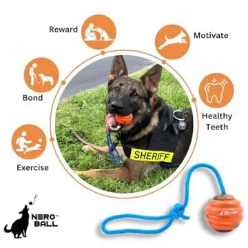 Nero Ball Pro Dog Training Ball on a Rope