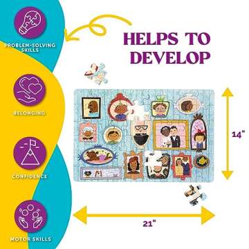 Upbounders 48 Piece Multicultural Puzzle for Kids | Ages 4+