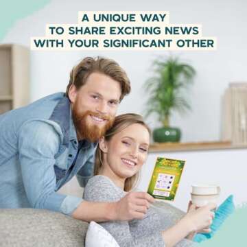 VNS Creations 5 Pack Pregnancy Announcement Scratch Off Cards - Fun Ways to Announce Pregnancy - Baby Reveal Ideas for Grandparents - Fake Lottery Gender Reveal to Husband, Wife, Kids, Family