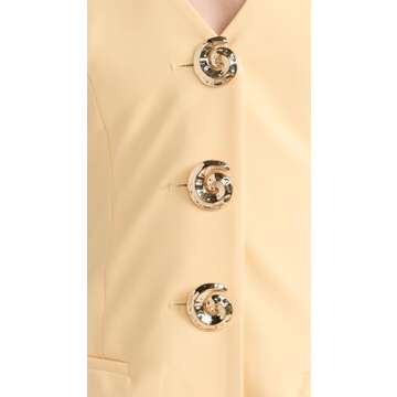 Wolf Gang Women's Irida Vest Dress in Butter Yellow