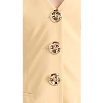 Wolf Gang Women's Irida Vest Dress in Butter Yellow