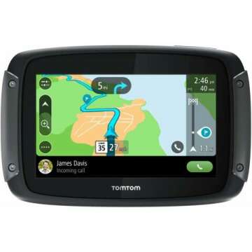 TomTom Rider 550 Motorcycle GPS - 4.3" Navigation, World Maps, Traffic Alerts