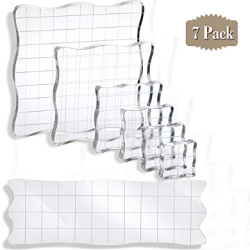 Acrylic Stamp Blocks Set for Crafting and Scrapbooking