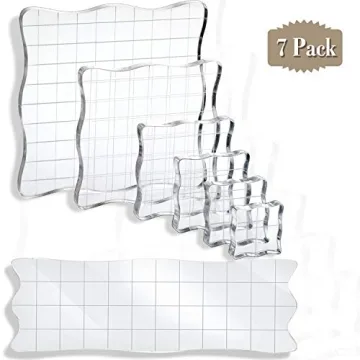 Acrylic Stamp Blocks Set for Crafting and Scrapbooking