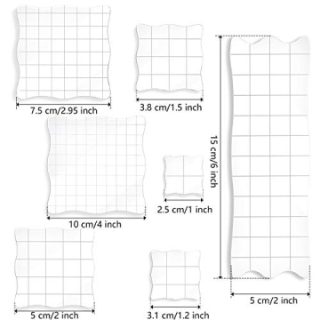 Acrylic Stamp Blocks Set for Crafting and Scrapbooking