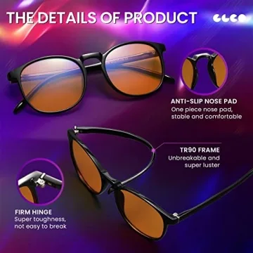 Fashionable IBOANN Blue Light Glasses for Eye Care