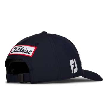 Titleist Men's Standard Tour Performance Golf Hat, Navy/White, One Size