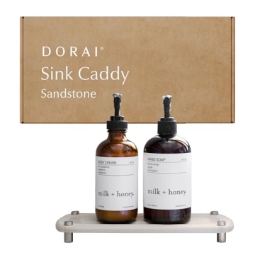Dorai Home Sink Caddy - Sustainable Quick-Dry Stone Tray