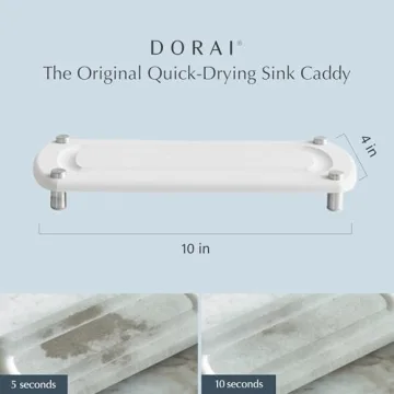 Dorai Home Sink Caddy - Sustainable Quick-Dry Stone Tray