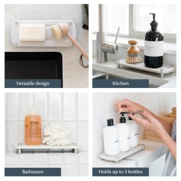 Dorai Home Sink Caddy - Sustainable Quick-Dry Stone Tray