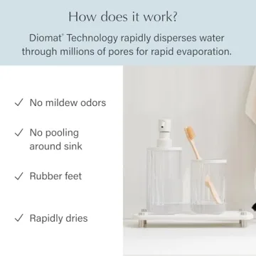 Dorai Home Sink Caddy - Sustainable Quick-Dry Stone Tray