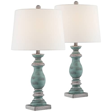 Stylish Blue Gray Table Lamps Set of 2 for Home Decor