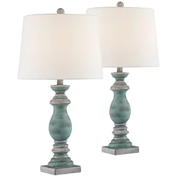 Stylish Blue Gray Table Lamps Set of 2 for Home Decor