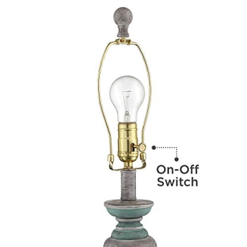 Stylish Blue Gray Table Lamps Set of 2 for Home Decor