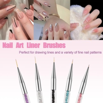 AIBEE Double-Ended Nail Art Brushes Set for Creativity