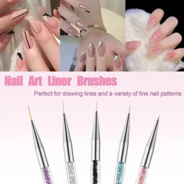 AIBEE Double-Ended Nail Art Brushes Set for Creativity