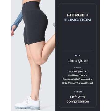 Aoxjox Seamless Workout Biker Shorts for Women - Comfort Meets Style