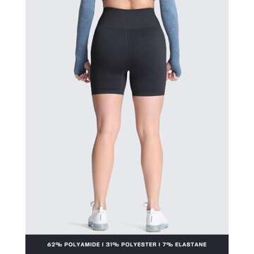 Aoxjox Seamless Workout Biker Shorts for Women High Waisted