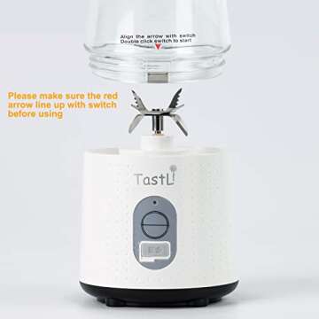 TastLi USB Rechargeable Mini Blender for Smoothies