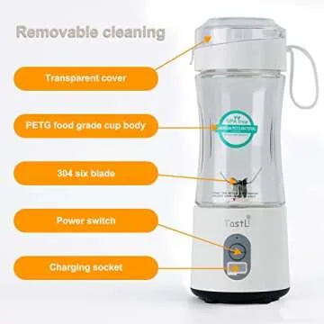 TastLi USB Rechargeable Mini Blender for Smoothies
