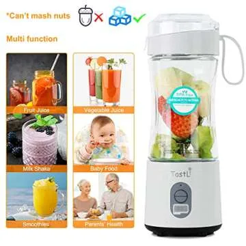TastLi USB Rechargeable Mini Blender for Smoothies