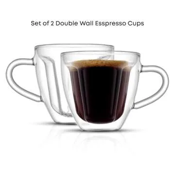 JoyJolt Disney Mickey Mouse 3D Espresso Cups Set of 2