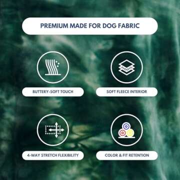 Spark Paws Dog Hoodie - Premium Quality, Buttery Soft, Superior Comfort and Fit, Calming Fleece Interior, Suitable for All Breeds -Green Skydye, 4XL