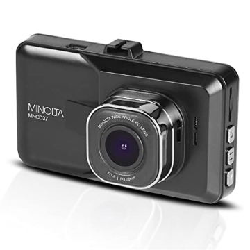 Minolta MNCD37 Full HD 1080P Car Dash Cam with G-Sensor