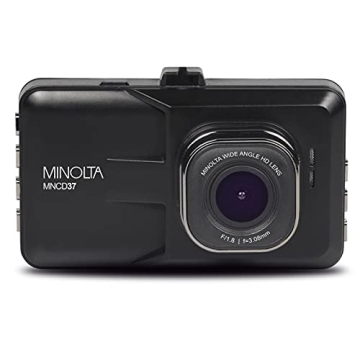 Minolta MNCD37 Full HD 1080P Car Dash Cam with G-Sensor