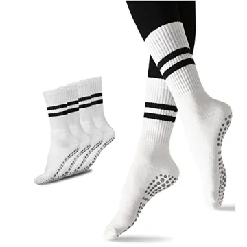 Flydo Yoga Socks Pilates for Women with Grips, Non-Slip Socks for Pilates, Barre, Ballet, Fitness，...