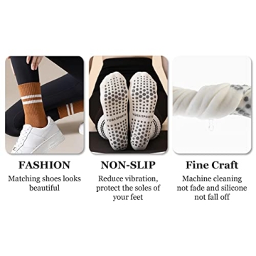 Flydo Non-Slip Yoga Socks for Women, Grips Athletic Wear