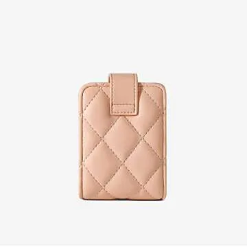 Wabilu Cute Makeup Lipstick Case Portable Lipsticks Holder With Mirror Lip Gloss Purse Travel Cosmetic Pouch For Women Girls