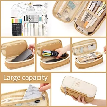 EASTHILL Large Capacity Pencil Case Organizer School Office