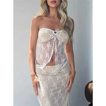 Y2K Lace Crop Top - Sexy, Trendy & Stylish