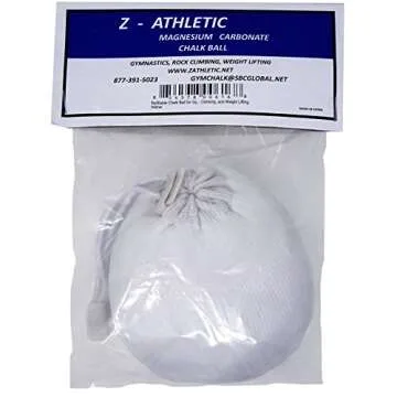 Z ATHLETIC 1oz Chalk Ball for Gymnastics, Climbing, and Weight Lifting