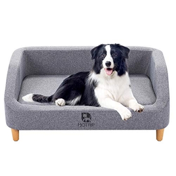 Bonzy Home Dog Sofa Bed - Pet Dog Sofa Bed,Pet Living Room Chair Removable and Washable Seat Cushion...