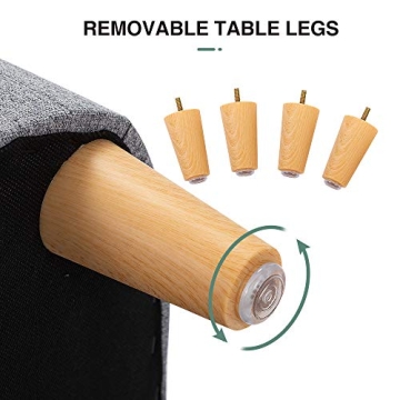 Bonzy Home Dog Sofa Bed for Large Pets with Washable Cover