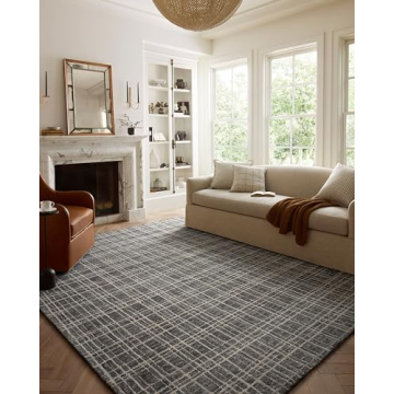 Loloi Chris Loves Julia Area Rug - Elegant Graphite/Pebble Design