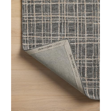 Loloi Chris Loves Julia Area Rug - Elegant Graphite/Pebble Design