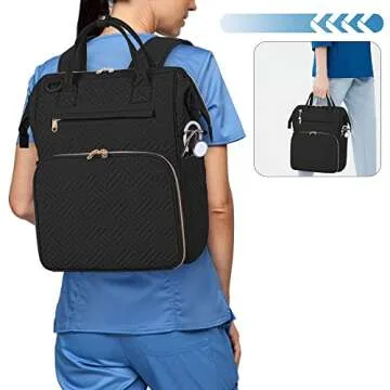 Fasrom Nurse Backpack - Stylish Nursing Tote for Work