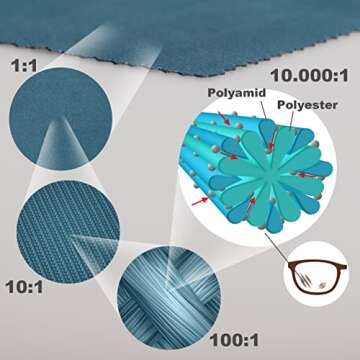 XXL Microfiber Cleaning Cloths - 11x15 inches for All Surfaces