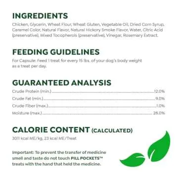 Greenies Pill Pockets for Dogs - Hickory Smoke Flavor, 60 Treats