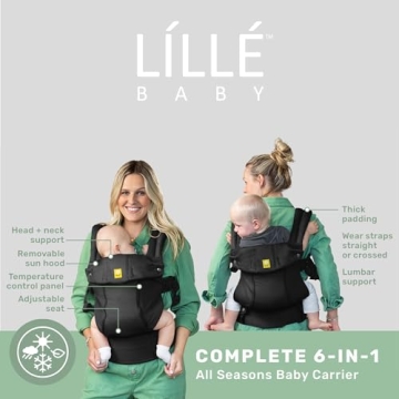 LÍLLÉbaby Complete 6-in-1 Baby Carrier with Lumbar Support
